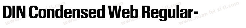 DIN Condensed Web Regular字体转换